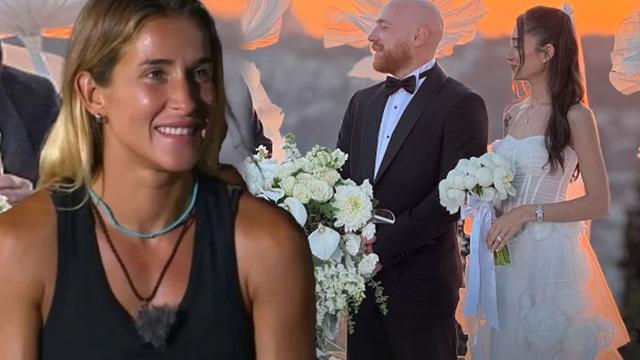 Seda Ocak Furkan Kızılay'ın düğüne gitti! Kıyafetinin azizliğine uğradı