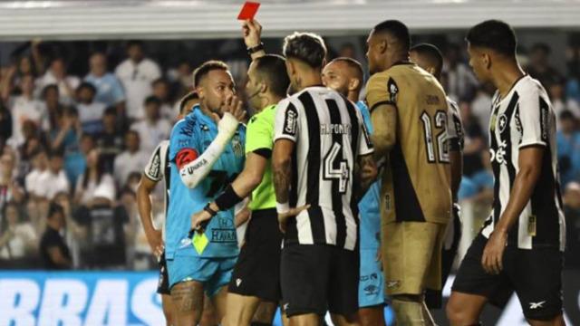 Yok artık Neymar! Bunu da yaptı... Attığı gol iptal edildi, kırmızı kartla oyundan atıldı