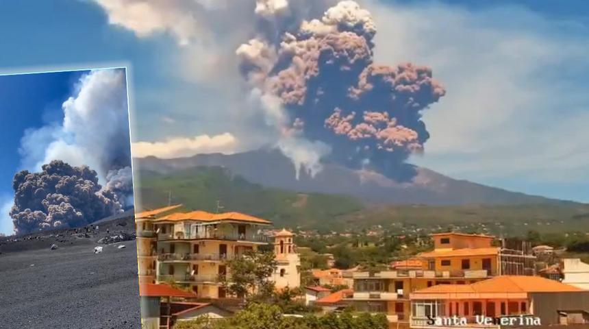 İtalya'da yanardağ kabusu! Etna yeniden patladı: 'Kırmızı kod' verildi...