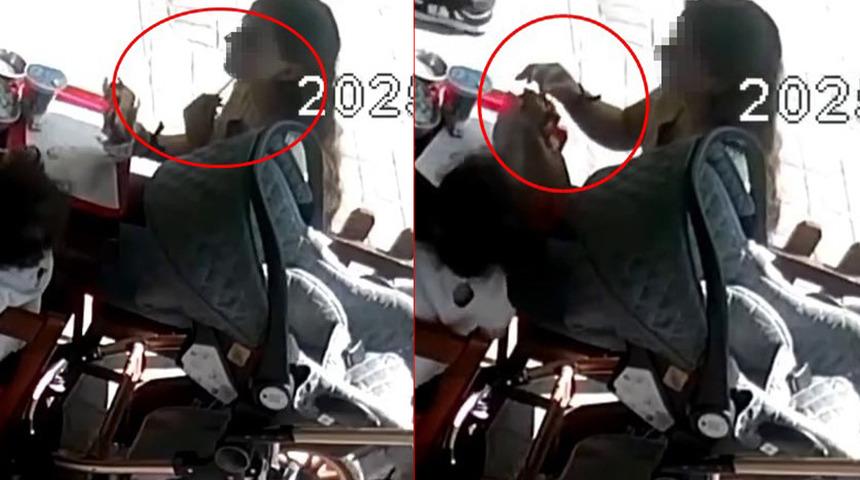 Mide bulandıran plan! İşletme sahibi görüntüleri izleyince neye uğradığını şaşırdı: Dikkatlice tostun içine yerleştirdi