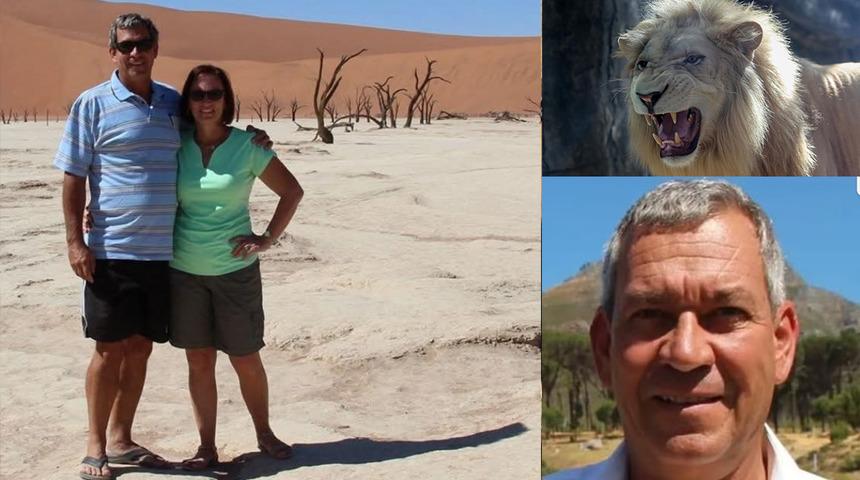 Safari sırasında aslan saldırdı! İş insanının feci ölümü... Korumak için mücadele veriyormuş