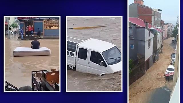 Çareyi yatakta buldu! Bugün göle dönen ilimizde ilginç görüntü