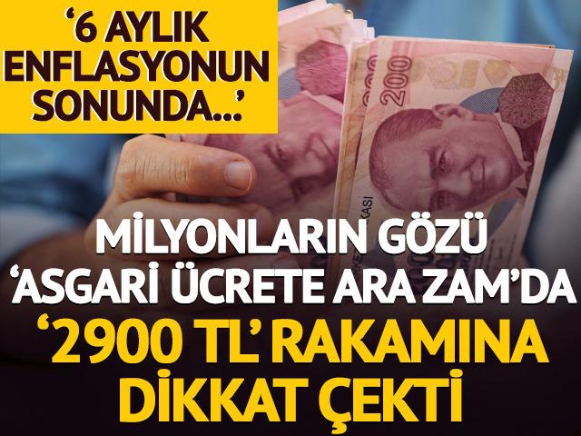 Asgari ücrete ara zam için konuştu, '2900 TL' rakamına dikkat çekti!