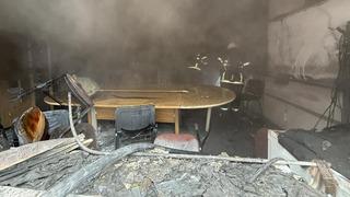 Öğretmenler odasında korkutan yangın! Büyümeden müdahale edildi