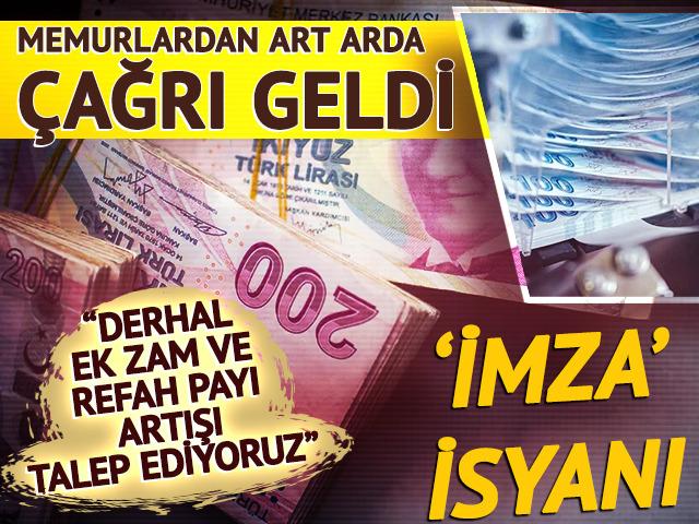 “Derhal ek zam ve refah payı artışı talep ediyoruz”