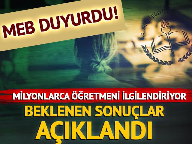 MEB duyurdu! İsteğe bağlı yer değiştirme sonuçları yayımlandı