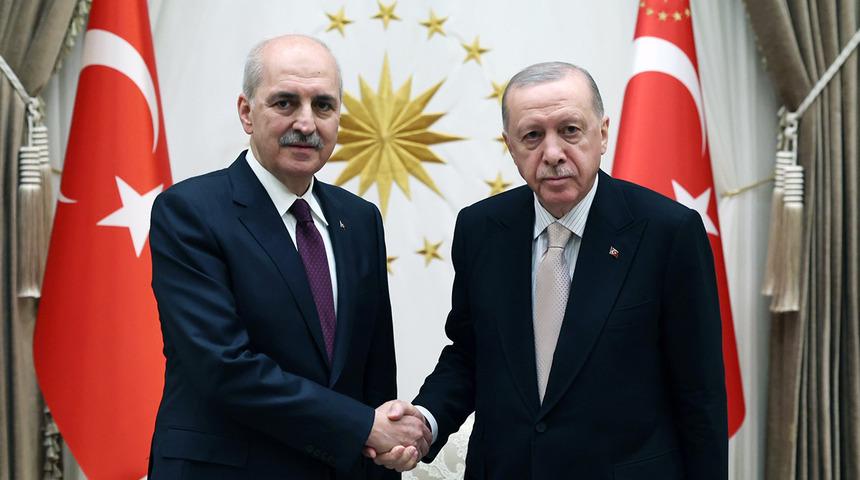 Yeniden TBMM Başkanı seçilmişti! Kurtulmuş, Cumhurbaşkanı Erdoğan ile görüştü