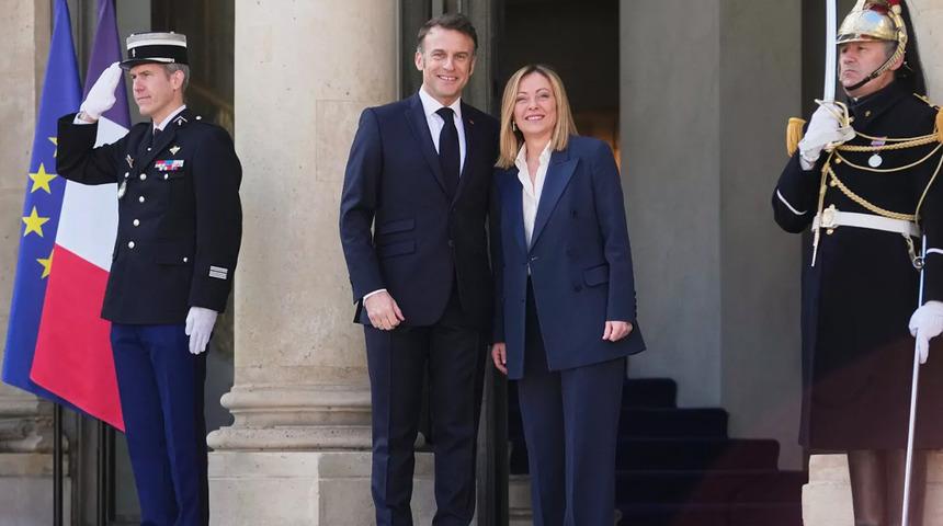 Meloni ve Macron, artan zorluklar karşısında Avrupa'nın güçlendirilmesi çabalarını görüştü