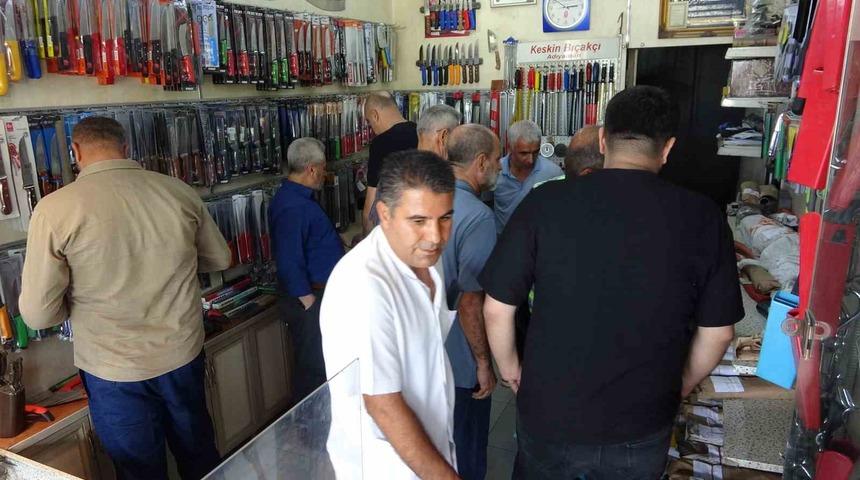 Adıyaman’da bileyicilerde Kurban Bayramı yoğunluğu