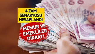 Memur ve emekli zammında 4 farklı senaryo! Milyonların alacağı maaş...