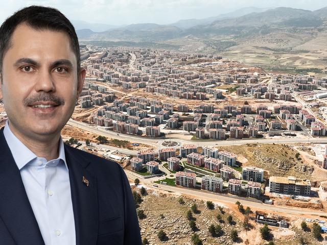 Bakan Kurum, Adıyaman İndere'de yapımı tamamlanan konutların görüntülerini paylaştı