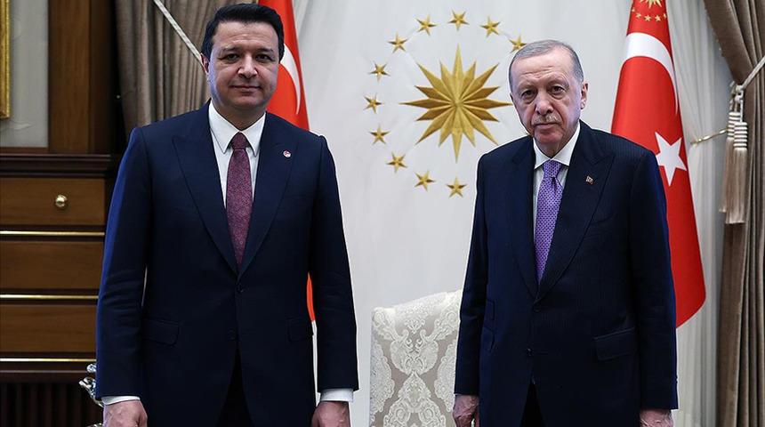 Cumhurbaşkanı Erdoğan, Saadet Partisi Genel Başkanı Arıkan'ı kabul etti