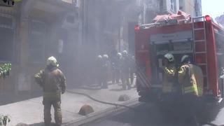 Beyoğlu’nda 7 katlı iş yerinde korkutan yangın