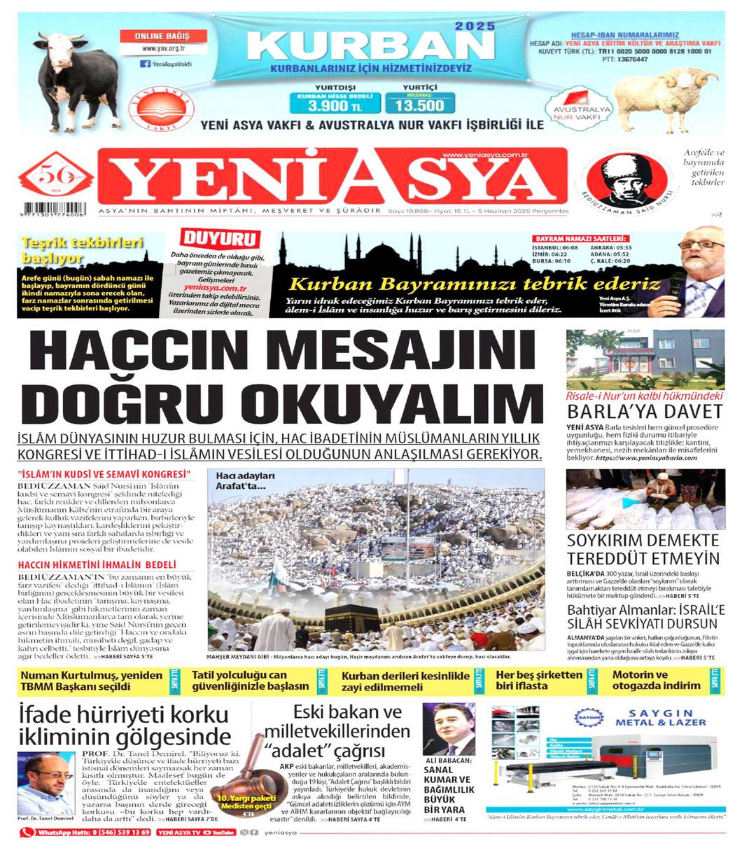 Yeni Asya Gazetesi