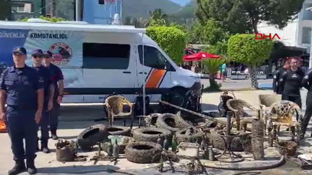 Hepsi denizden çıktı! Fethiye'de sergilendiler