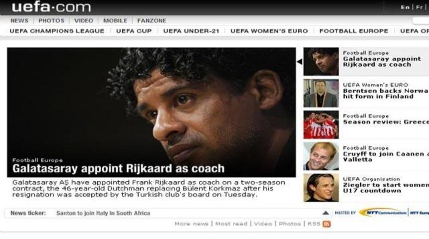 UEFA manşetten verdi