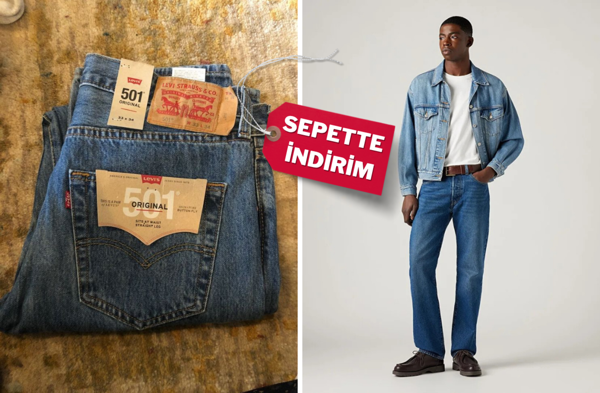 Hem havalı hem şık! Her dönemin efsanesi Levi’s 501 indirime girdi