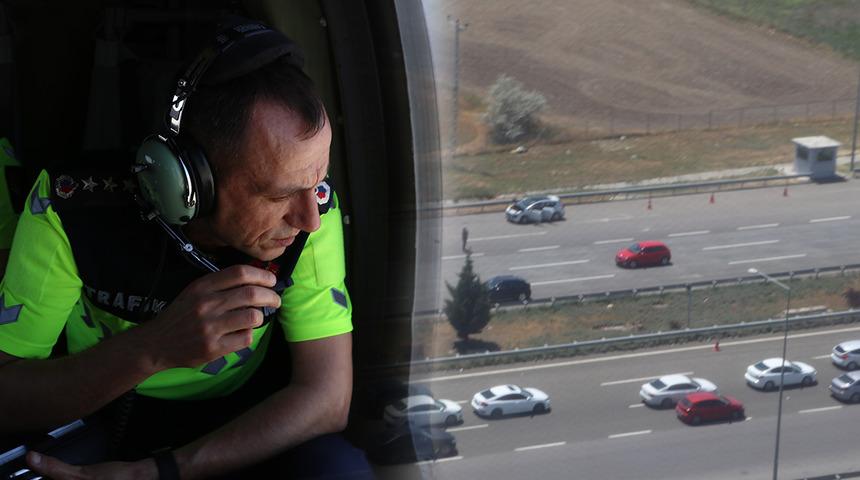 Ankara'da havadan trafik denetimi