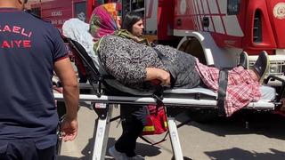 Apartmanda yangın paniği: Yaşlı kadın fenalık geçirdi