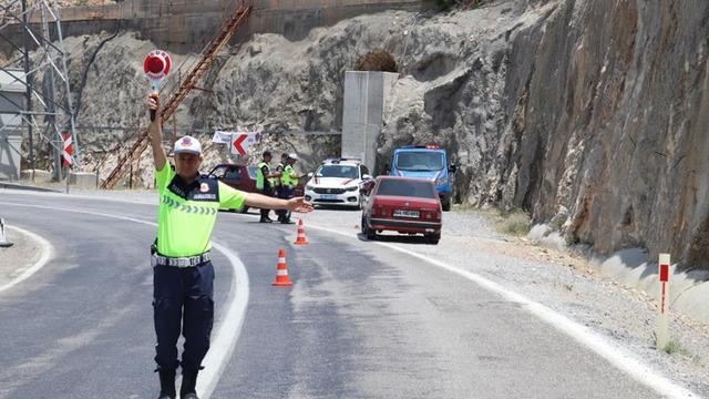 Karaman'da jandarma ekiplerinden bayram denetimi