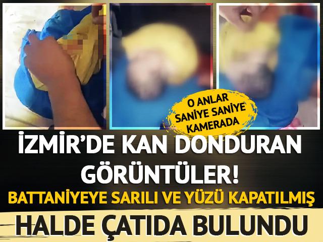 Yer: İzmir... Kan donduran görüntüler! Battaniyeye sarılı ve yüzü kapatılmış halde çatıda bulundu