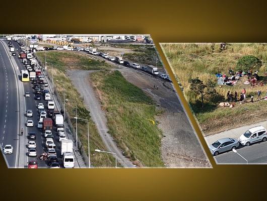 İstanbul'da kurban kesim yoğunluğu! Havadan görüntülendi...