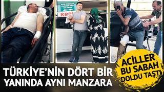 Kimini dana sıkıştırdı kimi kendi kendini kesti! Bu kez sadece acemi kasaplar değil... 1 saatte 23 kişi acil servise koştu