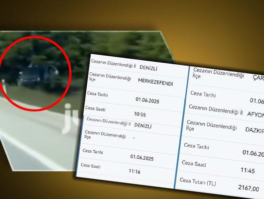 50 dakika içinde aynı yolda 4 tane radar cezası yedi! 