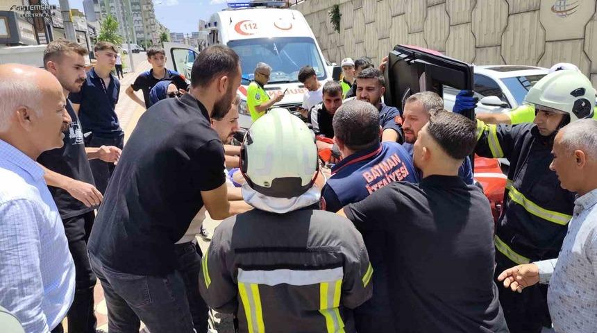 Batman’da kontrolden çıkan otomobil takla attı: 1 yaralı