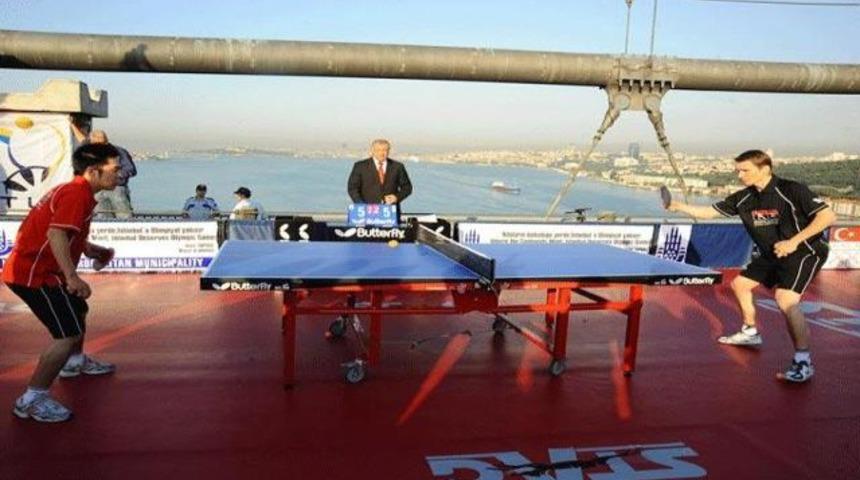 Boğaz K&ouml;pr&uuml;s&uuml;'nde tenis keyfi (GALERİ)