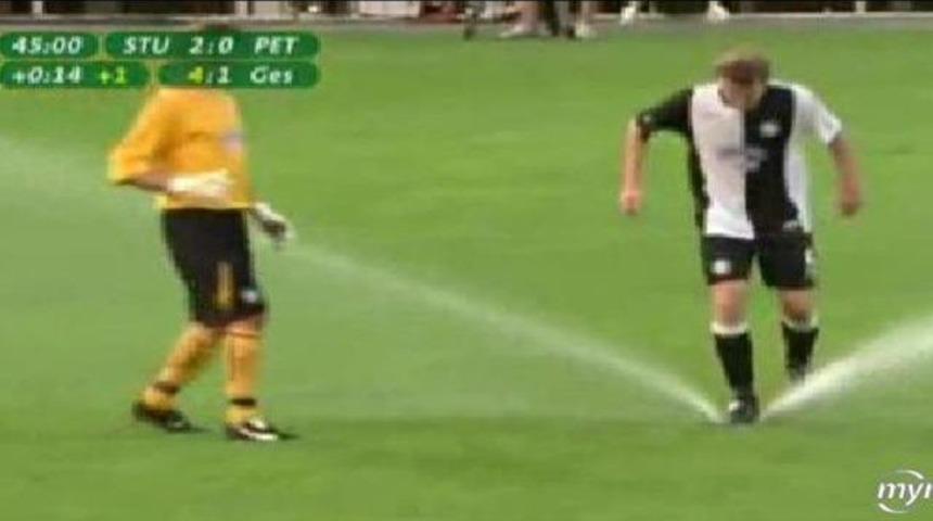 Sahanın suyu &ccedil;ıktı! (VİDEO)