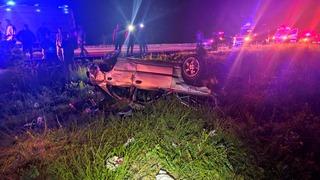 Afyonkarahisar'da şarampole devrilen otomobildeki 7 kişi yaralandı