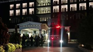 Trabzon'da 7 katlı otelin elektrik panosunda çıkan yangın söndürüldü