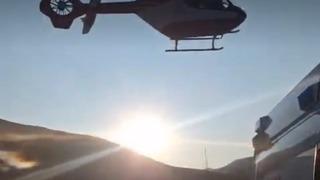 79 yaşındaki hasta için helikopter ambulans havalandı