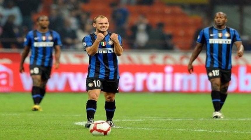 Inter'i Sneijder kurtardı 2-1 (VİDEO)