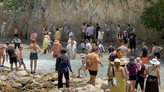 Saklıkent Kanyonu'nda bayram yoğunluğu