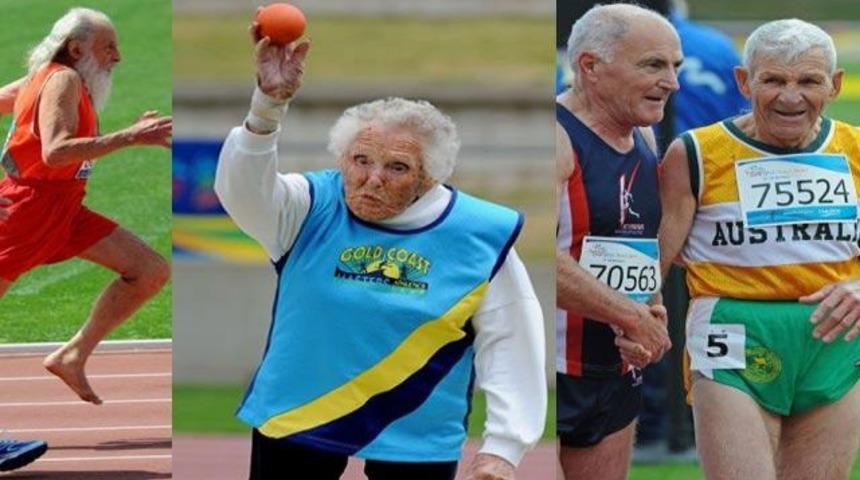 80 yaş &uuml;st&uuml; olimpiyatları! (GALERİ)