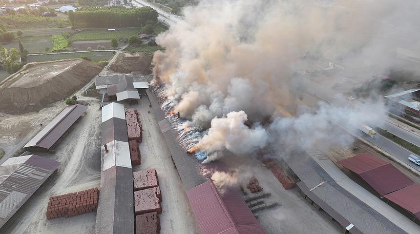 Tokat’ta tuğla fabrikasında yangın! İtfaiye ekipleri sevk edildi