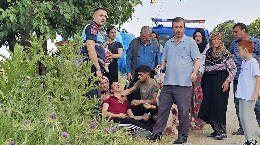 Bursa'da traktör römorkuyla yamaçtan yuvarlanan çocuk yaralandı