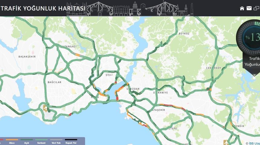 İstanbul'da trafik yoğunluğu bugün nasıl? Son verilere böyle yansıdı