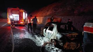 Kazdağları'nda çıkan araç yangınına itfaiye müdahale etti