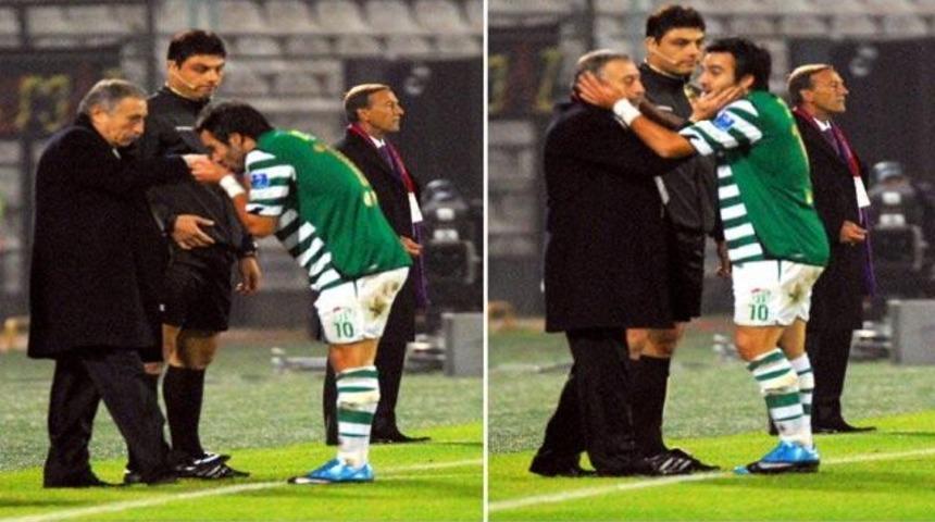 Gol&uuml; attı, eli &ouml;pt&uuml;!