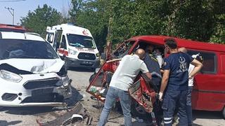 Afyonkarahisar'da trafik kazalarında 10 kişi yaralandı