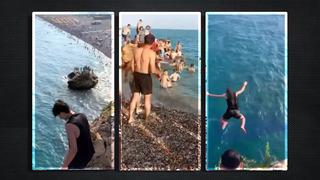 40 metreden denize çakıldı! Antalya'da korku dolu anlar saniye saniye kameralara yansıdı...