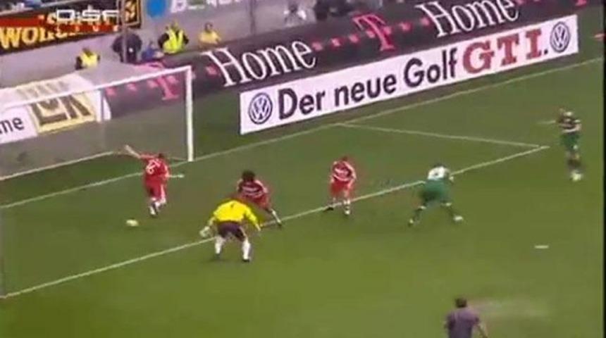 İşte Almanya'da yılın gol&uuml;! (VİDEO)