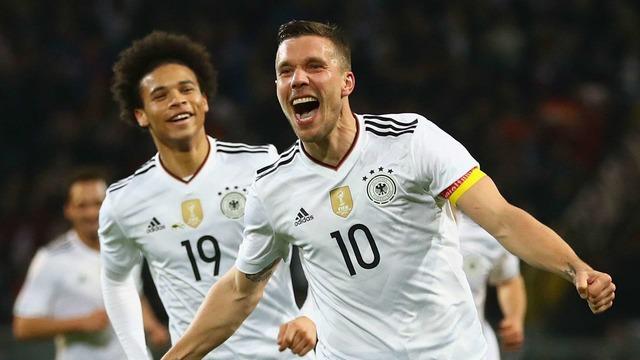 Galatasaray ile anlaştığını duyunca boş durmadı! Lukas Podolski'den Leroy Sane paylaşımı