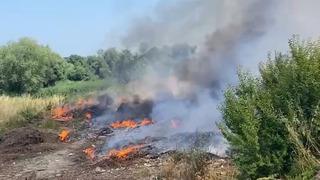 Bafra’daki yangın korkuttu