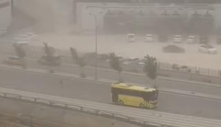 Gaziantep'te yaz günü fırtına görüntüsü!