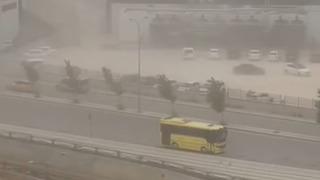 Gaziantep'te yaz günü fırtına görüntüsü! Ağaçlar devrildi, çatılar uçtu, elektrik telleri koptu...