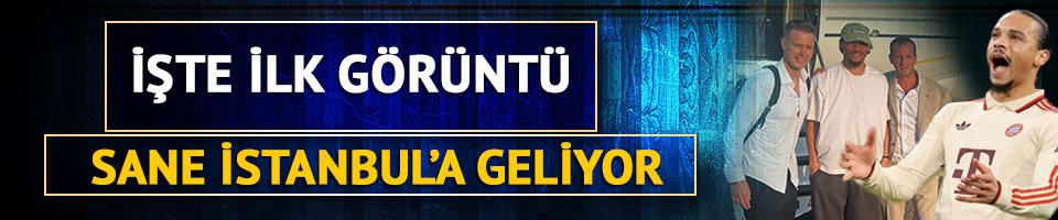 Yıldız futbolcu Leroy Sane Galatasaray için İstanbul'a geliyor! İşte ilk görüntü